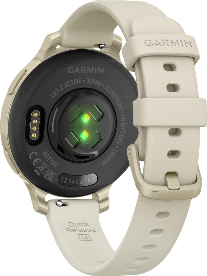 Garmin Lily 2 Active Goud achterkant