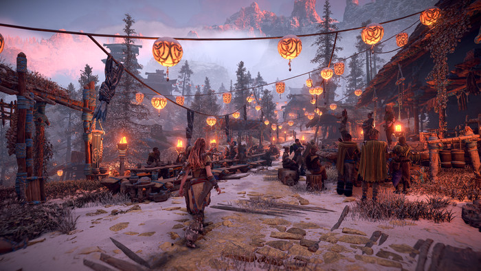 Horizon Zero Dawn Remastered PS5 product in gebruik