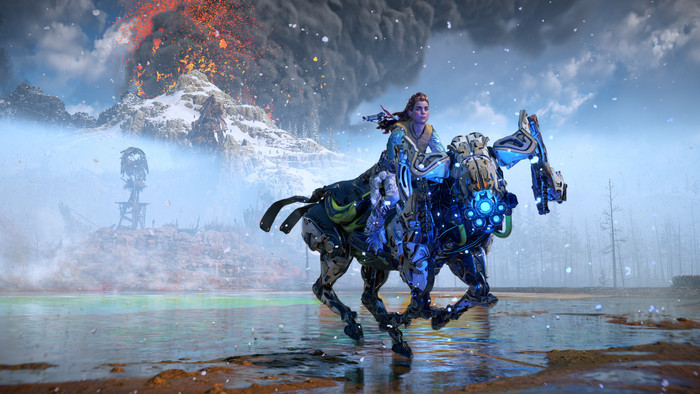 Horizon Zero Dawn Remastered PS5 product in gebruik