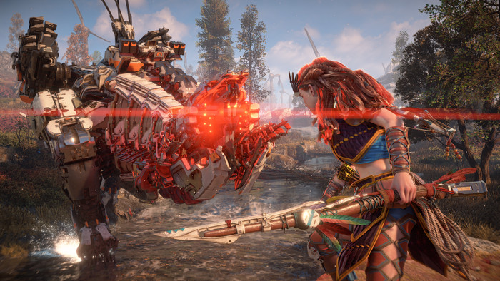 Horizon Zero Dawn Remastered PS5 product in gebruik