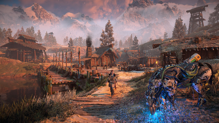 Horizon Zero Dawn Remastered PS5 product in gebruik