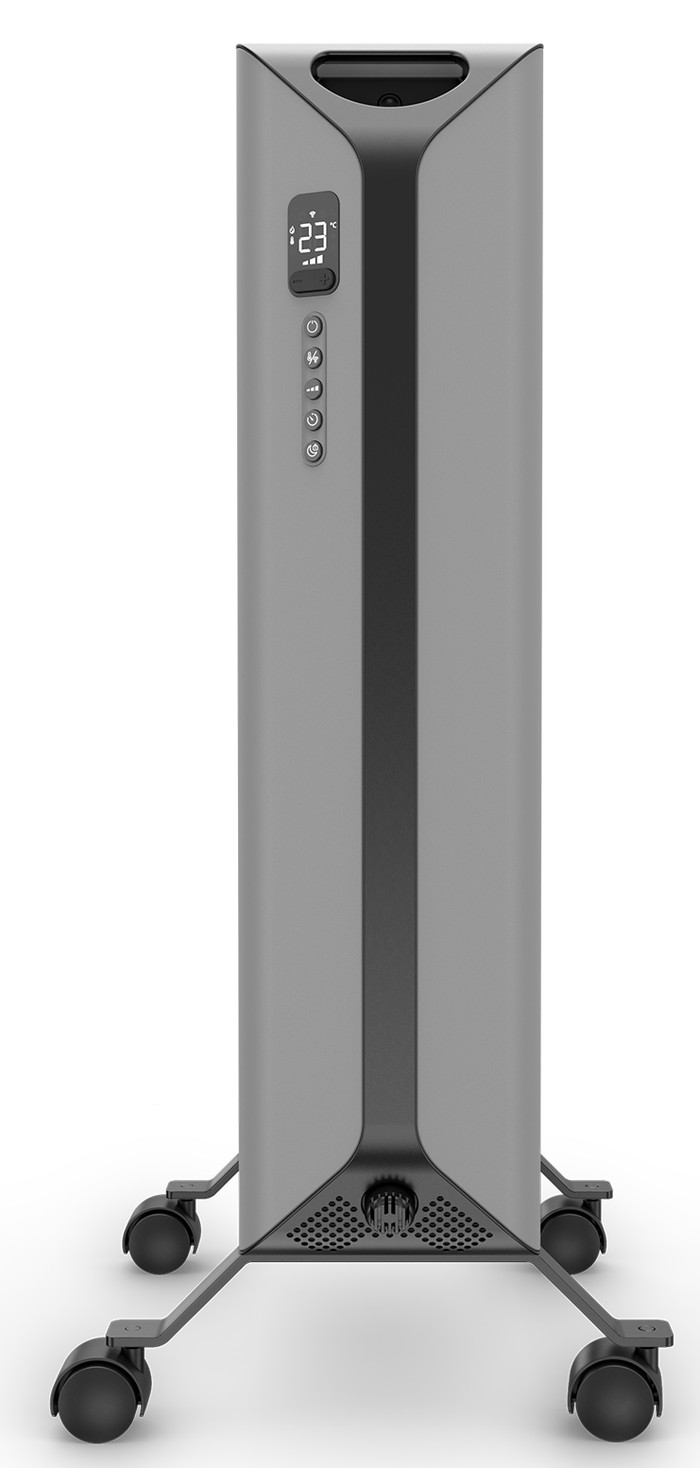 Duux Edge Olie Radiator 2000W Grijs linkerkant