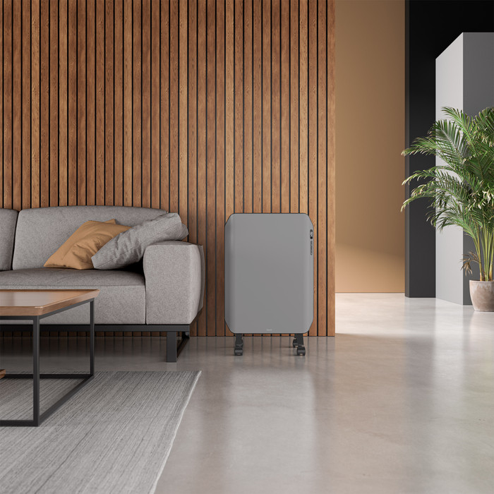 Duux Edge Olie Radiator 2000W Grijs product in gebruik