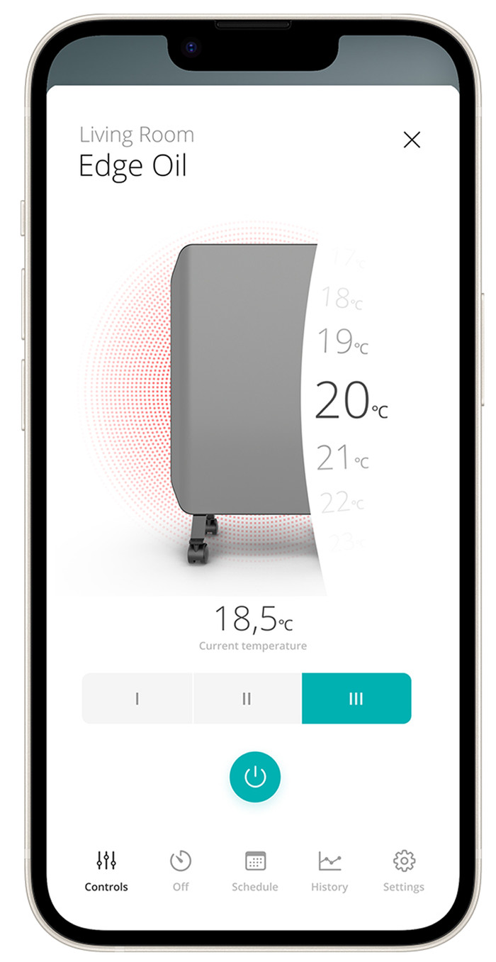 Duux Edge Olie Radiator 2000W Grijs visual leverancier