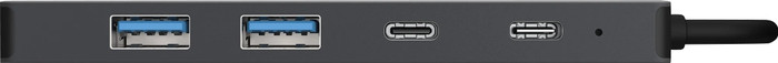Sitecom 5 in 1 USB-C PD Multiport Adapter linkerkant