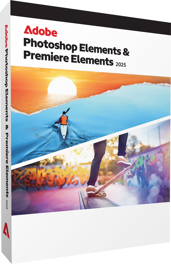 Adobe Photoshop Elements 2025 & Adobe Premiere Elements 2025 (Engels) rechterkant