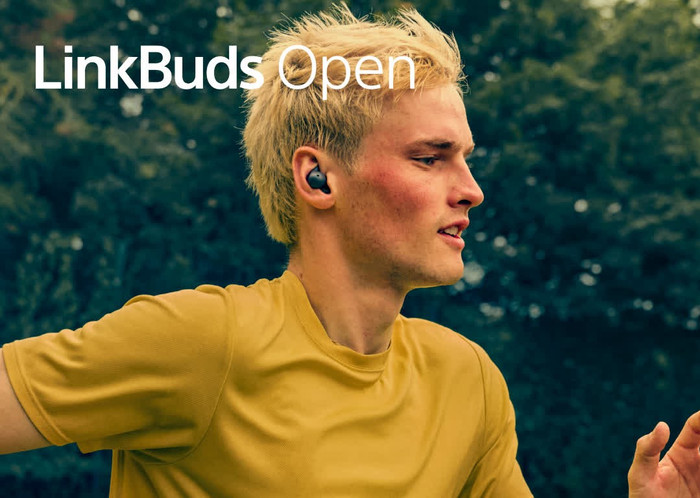 Sony LinkBuds Open Schwarz produkt in gebrauch