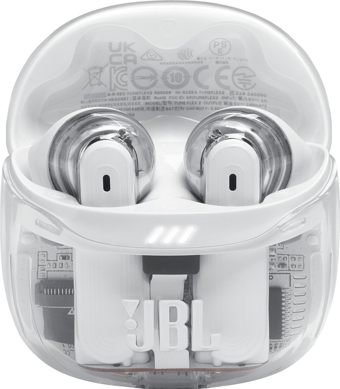 JBL Tune Flex 2 Ghost Wit voorkant