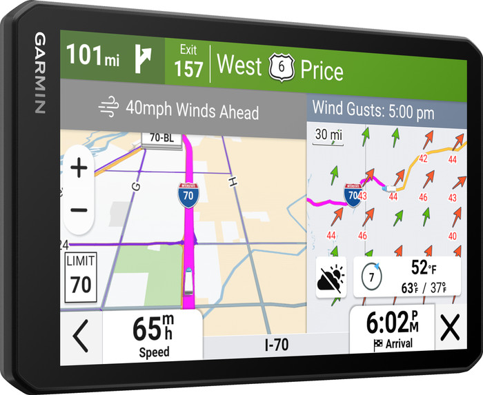 Garmin Dezl LGV720 Truck Europa + Zuid-Afrika linkerkant