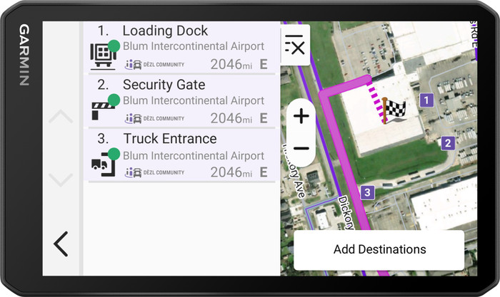 Garmin Dezl LGV720 Truck Europa + Zuid-Afrika voorkant