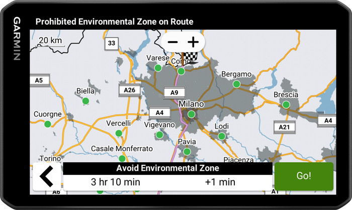 Garmin Dezl LGV720 Truck Europa + Zuid-Afrika voorkant