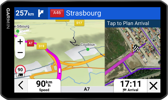 Garmin Dezl LGV720 Truck Europa + Zuid-Afrika voorkant
