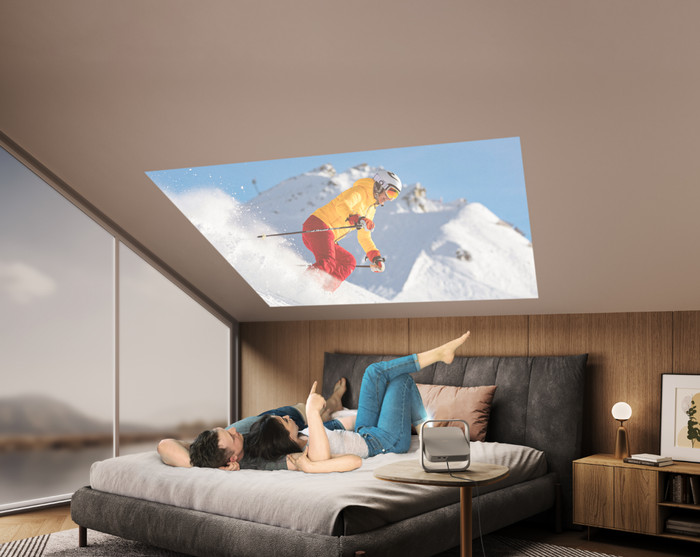 XGIMI Elfin Flip product in gebruik