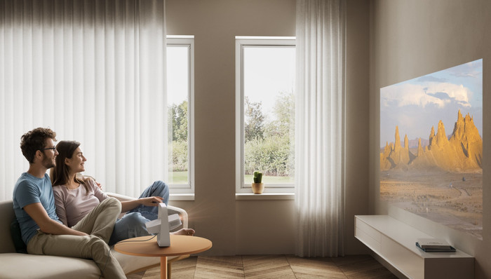 XGIMI Elfin Flip product in gebruik
