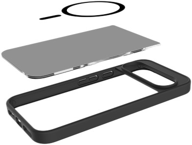Just in Case Google Pixel 11 Pro XL / 10 Pro XL Back Cover met Magneet Zwart binnenkant