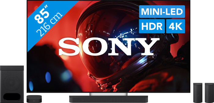 Sony Bravia 9 II True RGB 85" (2026) + Sony Bravia Theatre System 6 Zwart Main Image
