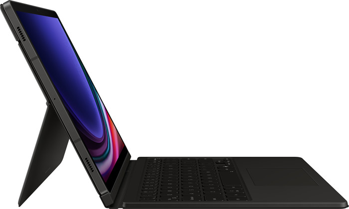 Samsung Galaxy Tab S9/S9 FE/S10 FE Toetsenbord Hoes QWERTY Zwart linkerkant