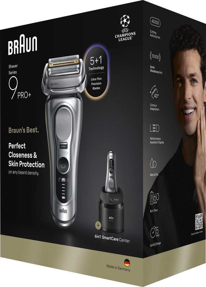 Braun Series 9 PRO+ 9667CC Zilver verpakking