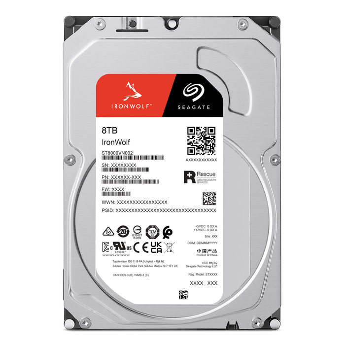 Synology DS923+ + 4x 8TB Seagate Ironwolf achterkant
