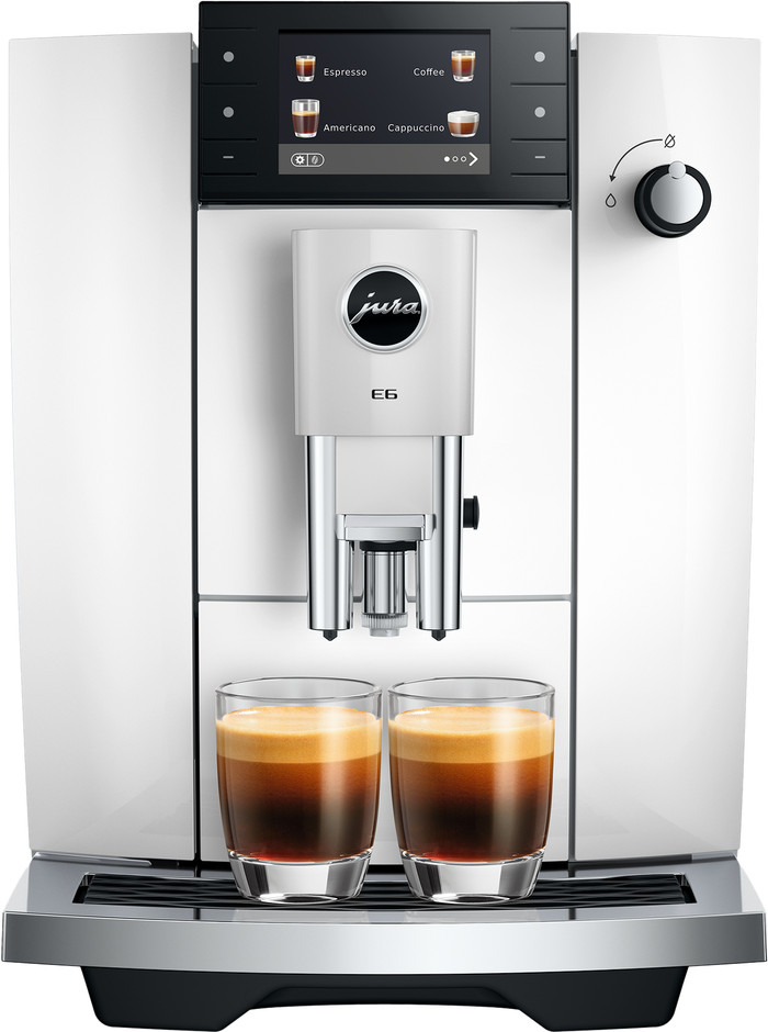 JURA E6 Piano White (ED) voorkant