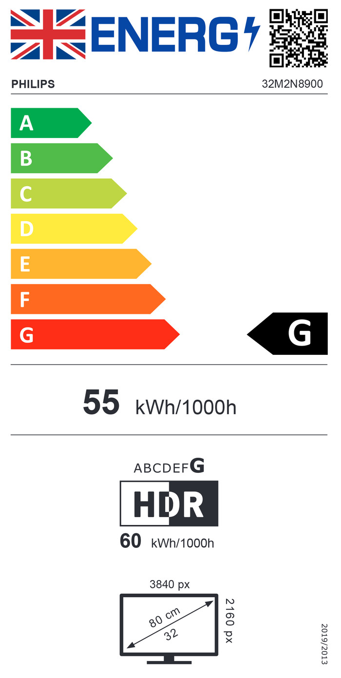 Philips 32M2N8900/00 energielabel