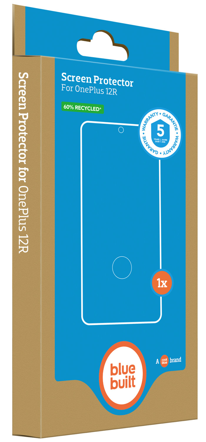 BlueBuilt OnePlus 12R Screenprotector Glas verpakking