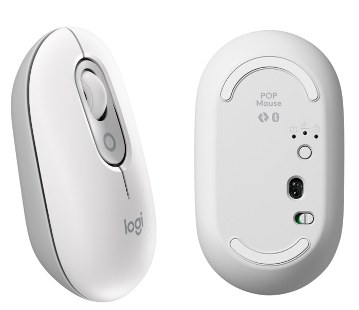Logitech Pop Icon Combo toetsenbord en muis set Wit detail