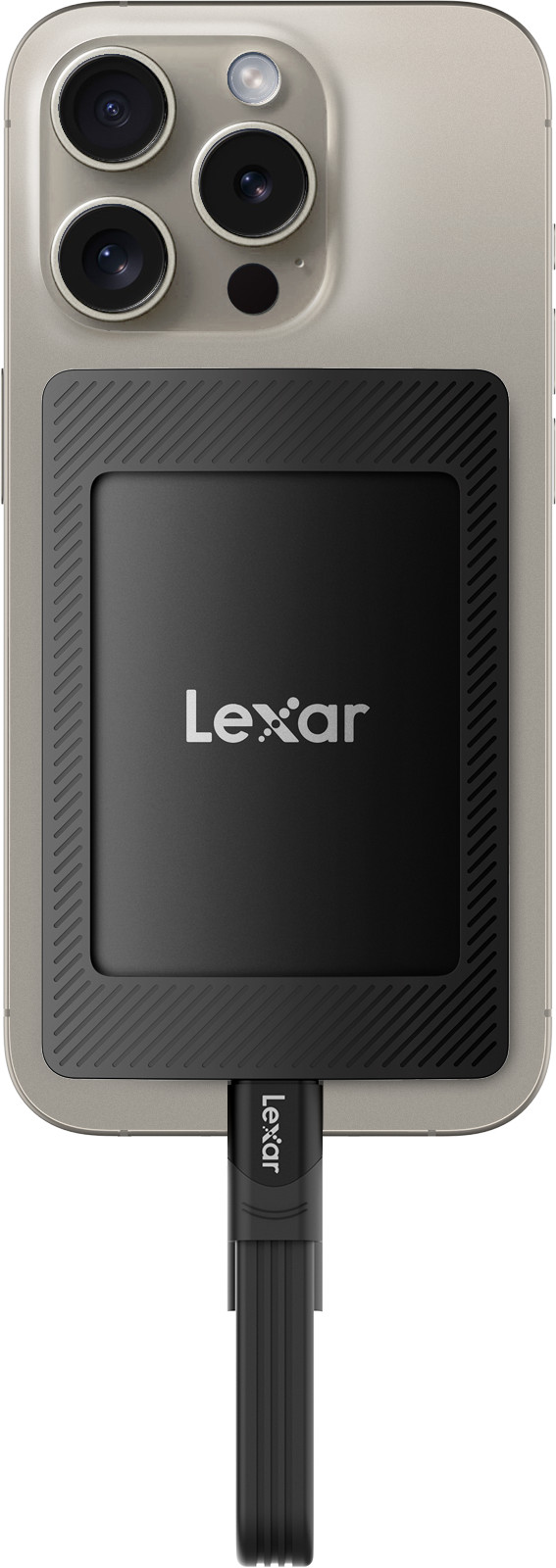 Lexar SL500M MagSafe Portable SSD 1TB product in gebruik