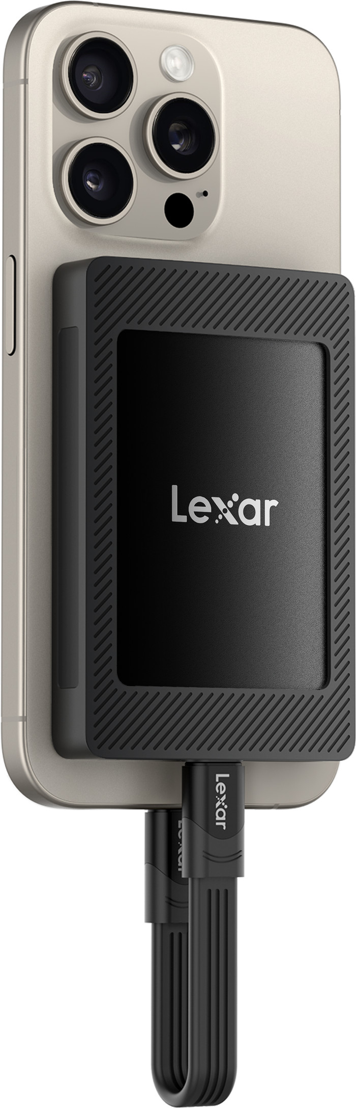 Lexar SL500M MagSafe Portable SSD 1TB product in gebruik