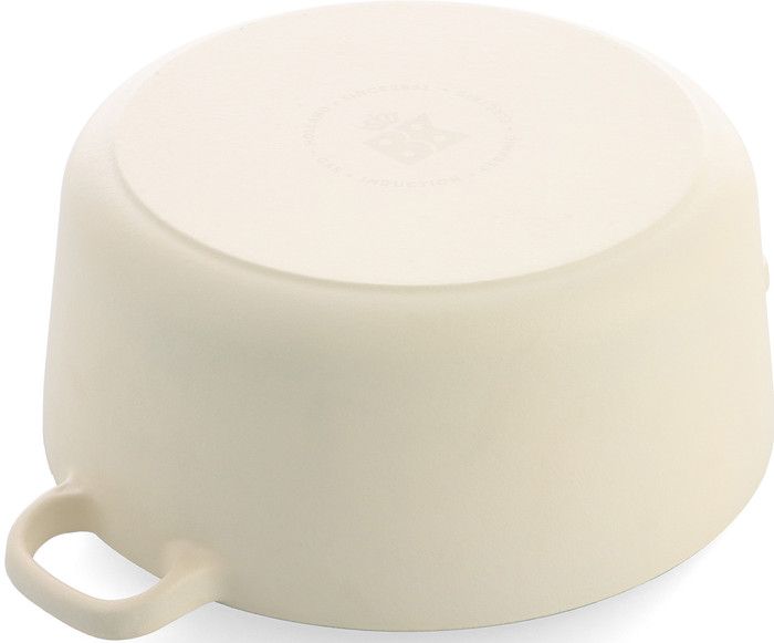 BK Bourgogne Braadpan 24 cm Cream White onderkant