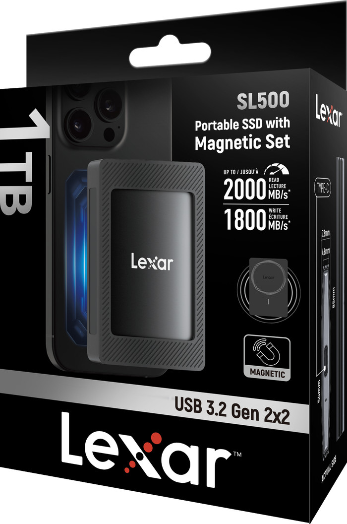Lexar SL500M MagSafe Portable SSD 1TB verpakking