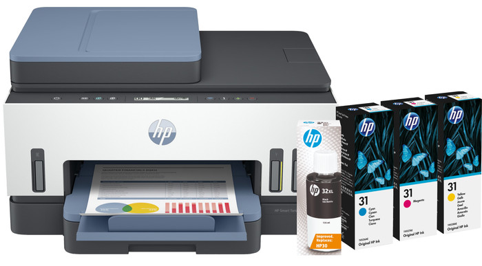 HP Smart Tank 7605 + 1 Set Extra Ink Main Image