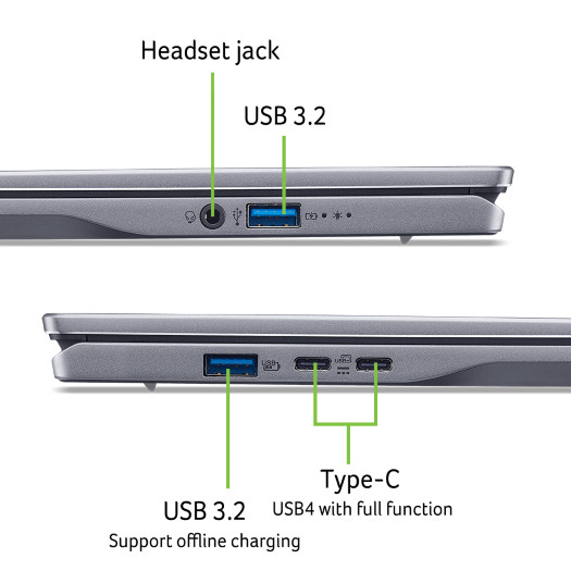 Acer Swift Go 14 AI SFG14-01-X6M9 Copilot+ PC detail