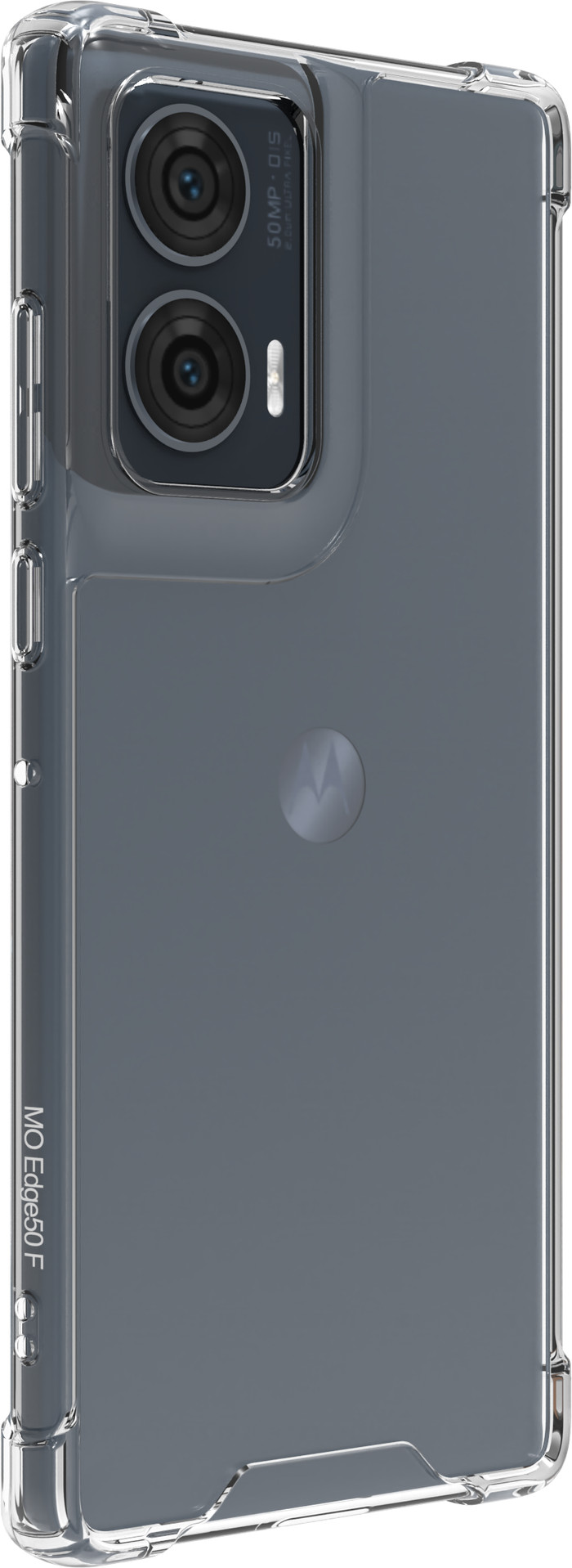 BlueBuilt Protective Back Cover Motorola Edge 50 Fusion Transparant linkerkant