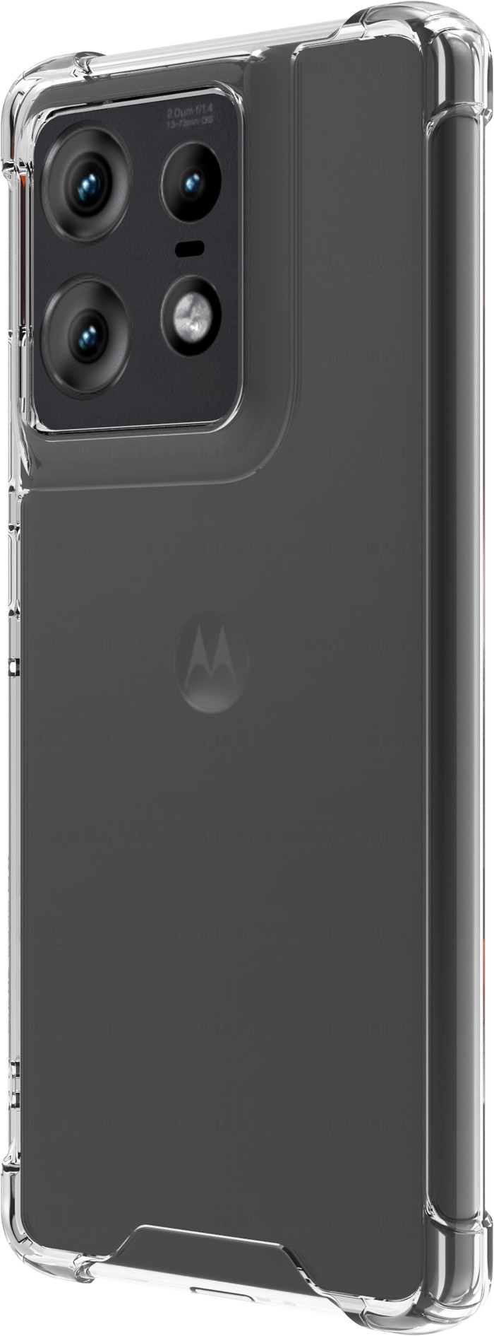 BlueBuilt Protective Back Cover Motorola Edge 50 Pro Transparant rechterkant