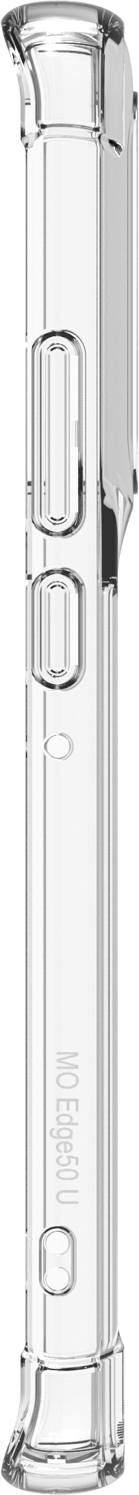 BlueBuilt Protective Back Cover Motorola Edge 50 Ultra Transparant linkerkant