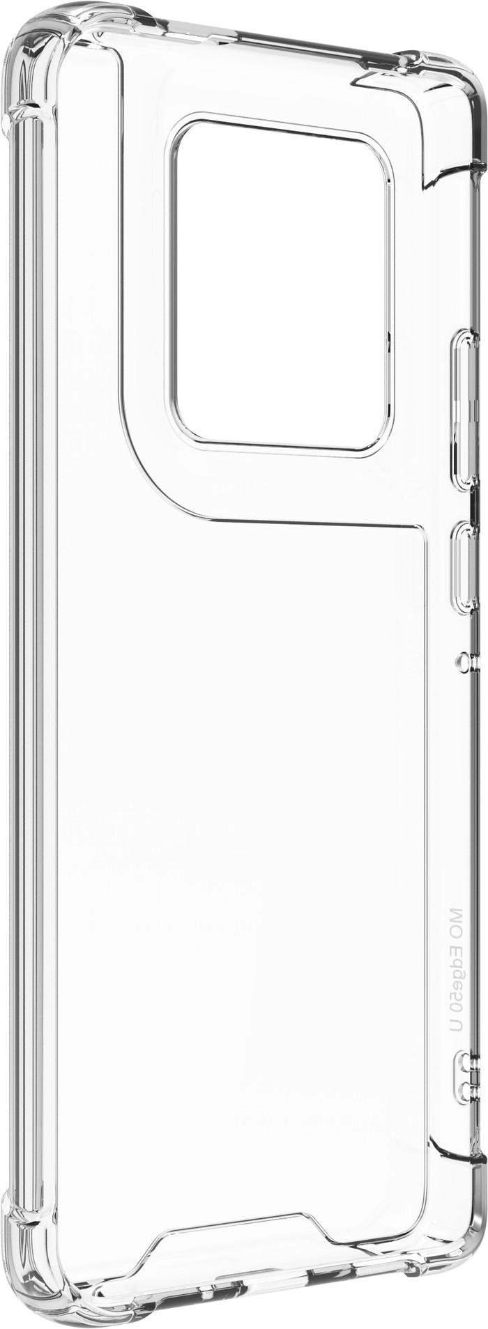 BlueBuilt Protective Back Cover Motorola Edge 50 Ultra Transparant rechterkant