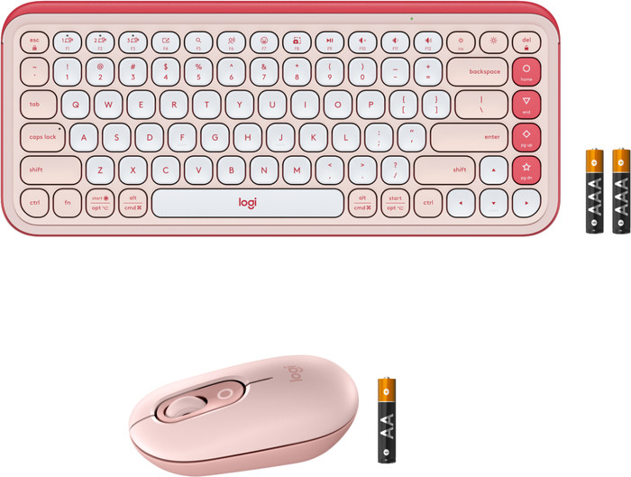 Logitech Pop Icon Combo Keyboard and Mouse Set Pink detail