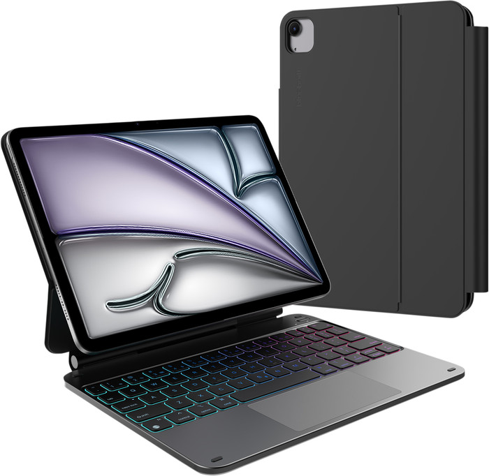 BlueBuilt Apple iPad Air (2025/2024) 11 inch Toetsenbord Hoes QWERTY Zwart Main Image