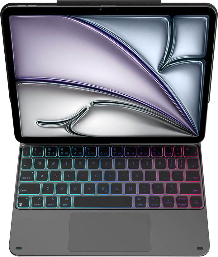 BlueBuilt Apple iPad Air (2025/2024) 11 inch Toetsenbord Hoes QWERTY Zwart bovenkant