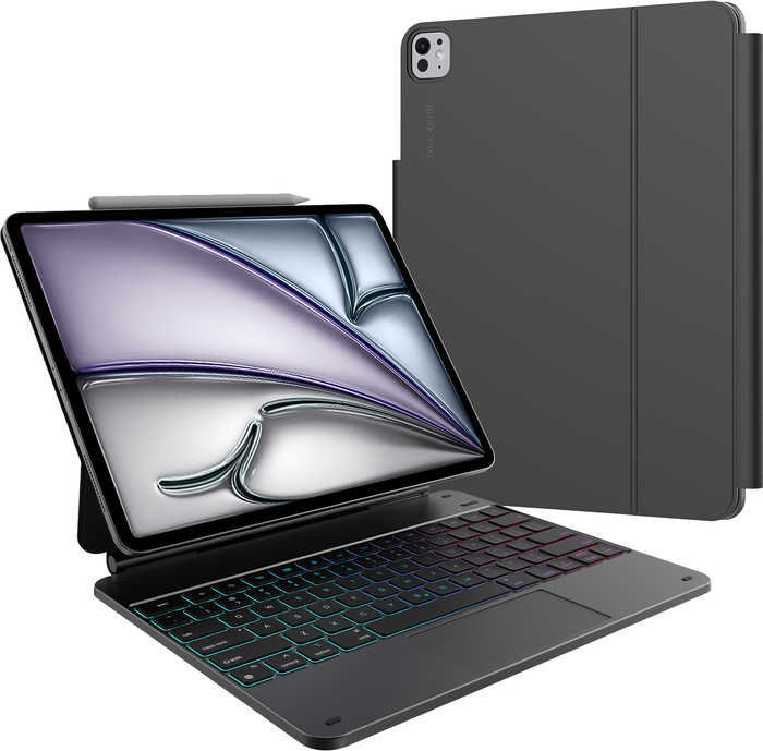 BlueBuilt Apple iPad Air (2025/2024) 13 inch Toetsenbord Hoes QWERTY Zwart Main Image