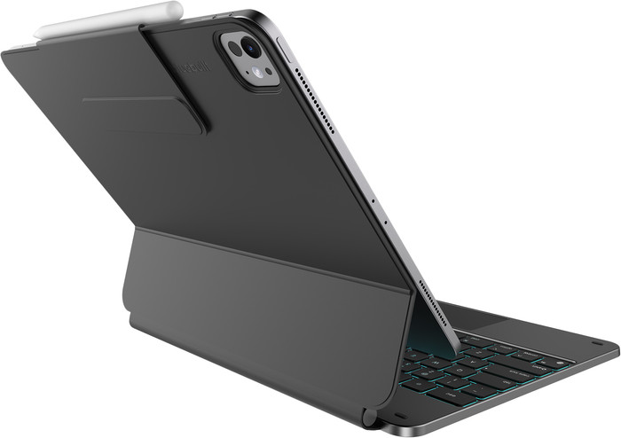 BlueBuilt Apple iPad Air (2025/2024) 13 inch Toetsenbord Hoes QWERTY Zwart linkerkant