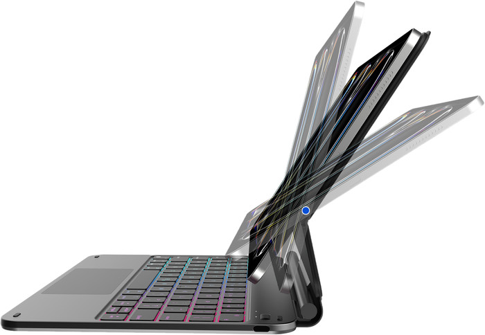 BlueBuilt Apple iPad Pro (2024) 11 inch Toetsenbord Hoes QWERTY Zwart detail