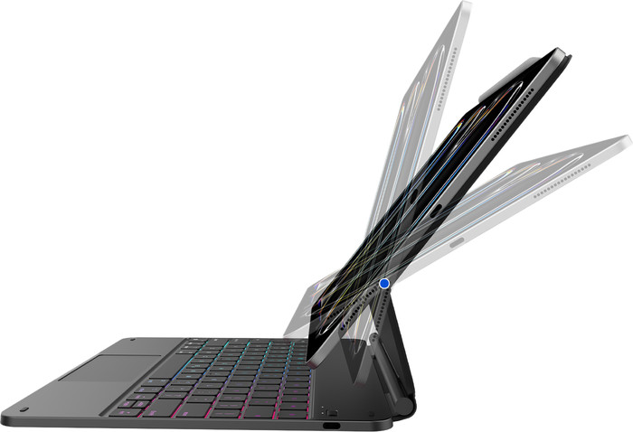 BlueBuilt Apple iPad Pro (2025/2024) 13 inch Toetsenbord Hoes QWERTY Zwart detail