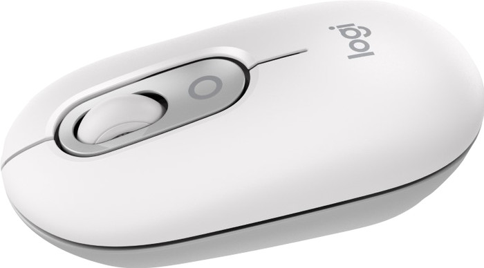 Logitech POP Wireless Mouse White left side
