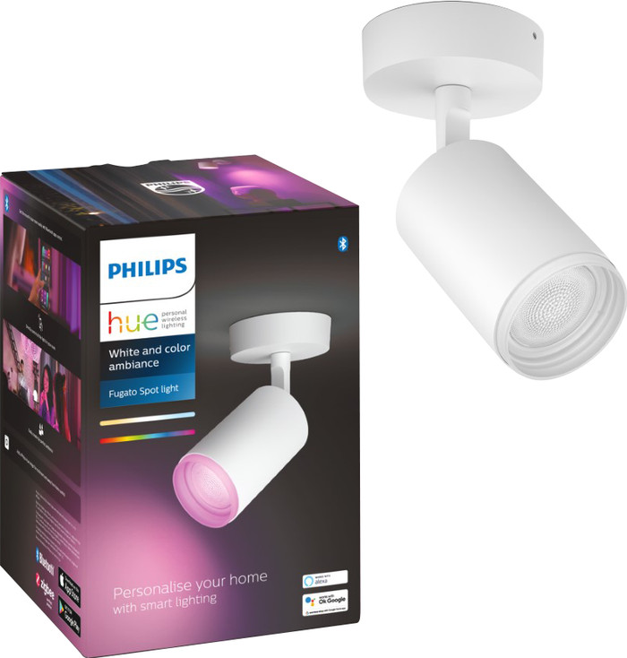 Philips Hue Fugato Mounted Spot Light White and Color - White - 1-spot packaging