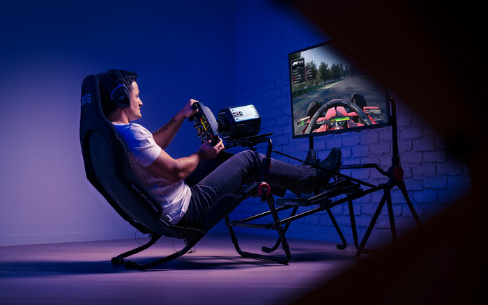 Next Level Racing Formula Lite Pro Cockpit product in gebruik