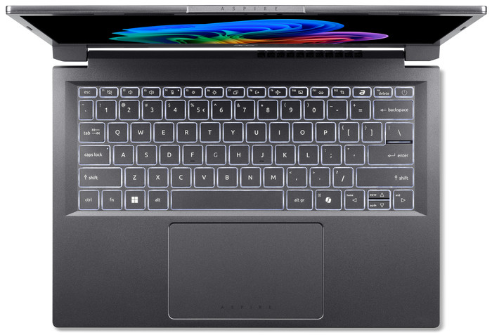 Acer Aspire 14 AI OLED A14-52M-70Q0 bovenkant