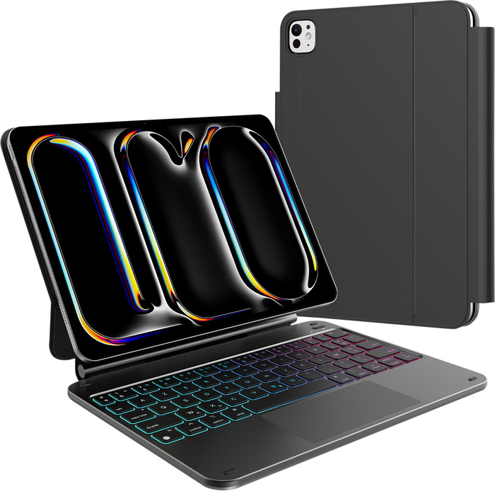BlueBuilt Apple iPad Pro (2024) 11 inches Keyboard Cover AZERTY Black Main Image