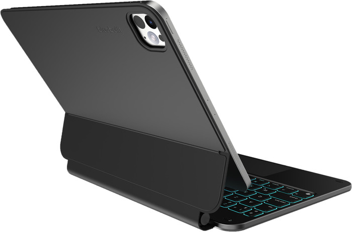 BlueBuilt Apple iPad Pro (2024) 11 inches Keyboard Cover AZERTY Black left side